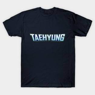 BTS Bangtan Kim Taehyung name futuristic text army | Morcaworks T-Shirt